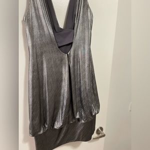 Mr K Silver Glitter Mini Dress